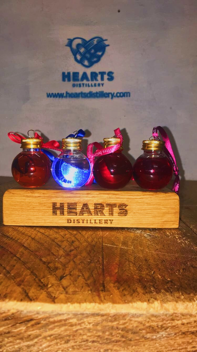 Hearts limited edition 50cl Christmas Baubles