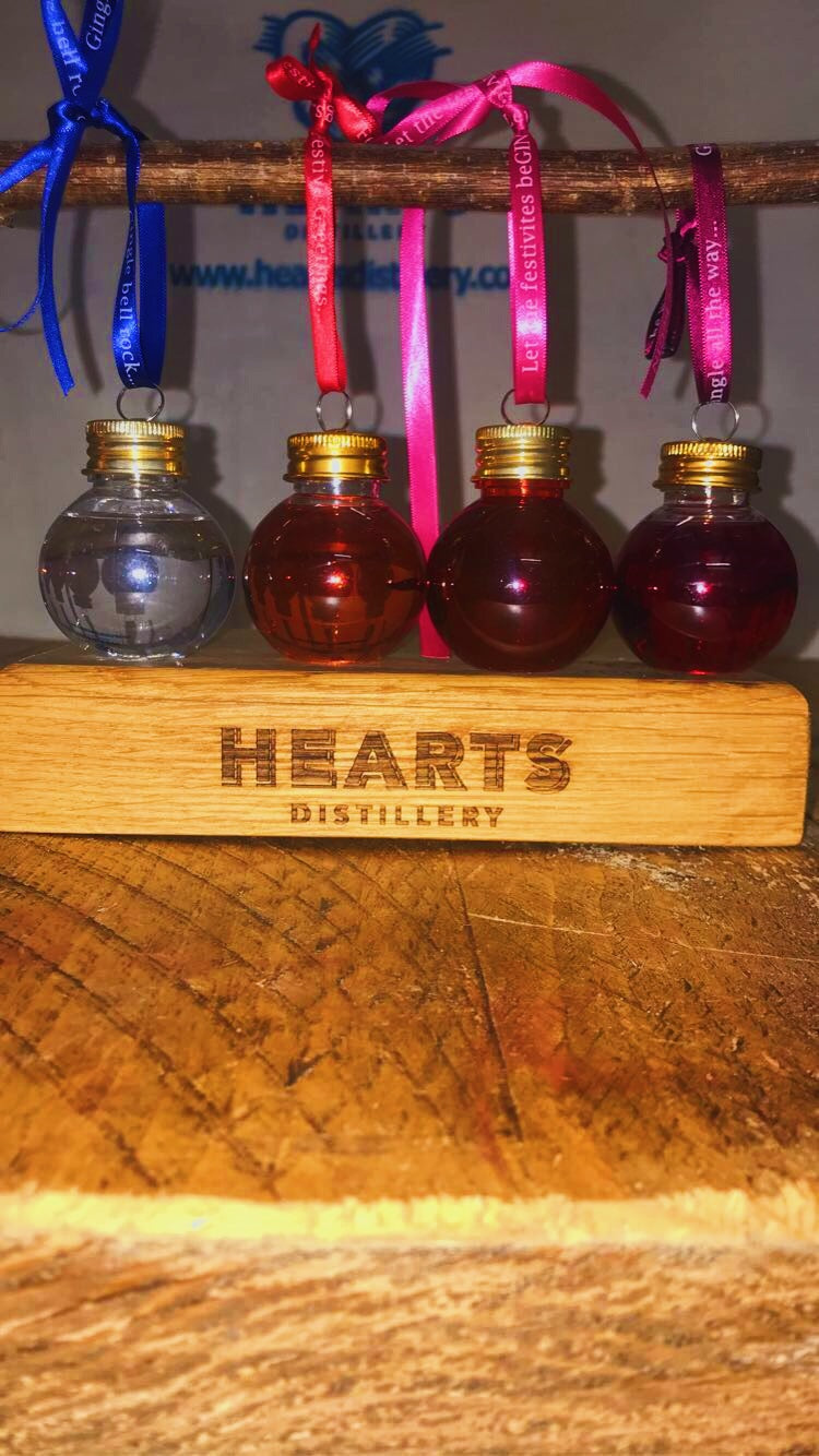 Hearts limited edition 50cl Christmas Baubles